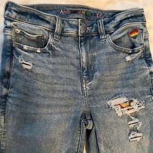 American eagle next level stretch festival flare jeans
